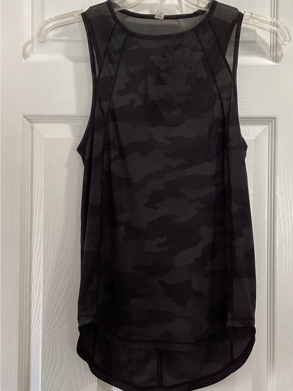 lululemon athletica Black Camo Mesh-Back Workout Tank